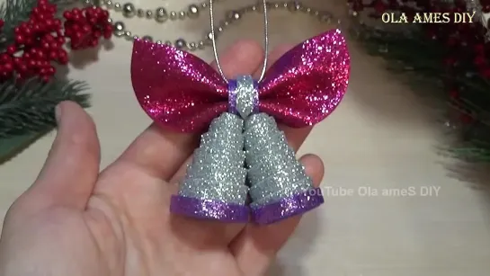 ⭐СУПЕР ПРОСТО⭐ Новогодние Украшения КОЛОКОЛЬЧИКИ из ФОМА😍 DIY Christmas Decore_ Foam Eva Craft Ideas