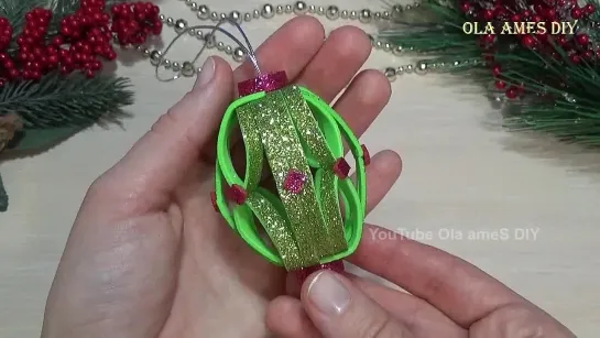 ⭐Несколько Полосок Фоамирана и Красивая НОВОГОДНЯЯ ИГРУШКА Готова😍 DIY Christmas Decore ⭐ Foam Eva