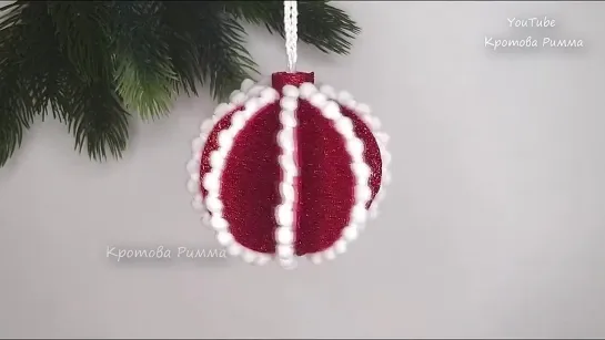 Новогодние игрушки из фоамирана 🎄 Shristmas tree toy