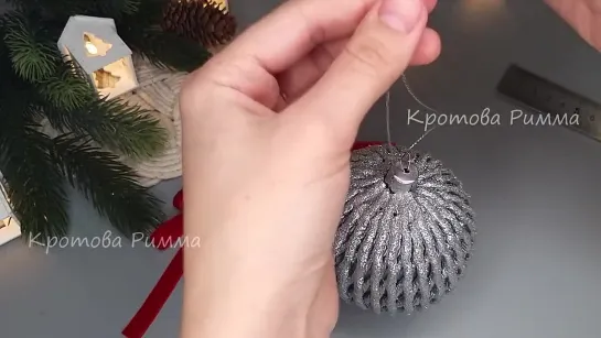 Елочные шары из сеток от фруктов 💣💥 Новогодние игрушки, Елочные игрушки, Christmas balls.