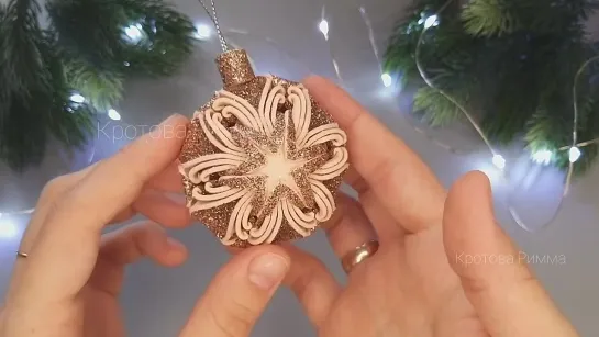 Новогодние игрушки из глиттерного фоамирана 🎄🎄🎄Glitter foam ornaments, DIY christmas decorations.