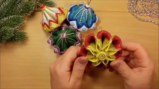 🎄 Ёлочные игрушки из фоамирана 🎄 diy christmas ornaments