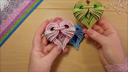 Новогодние игрушки, Сердечко из фоамирана ❤ сувенир своими руками 2020❤ diy christmas heart