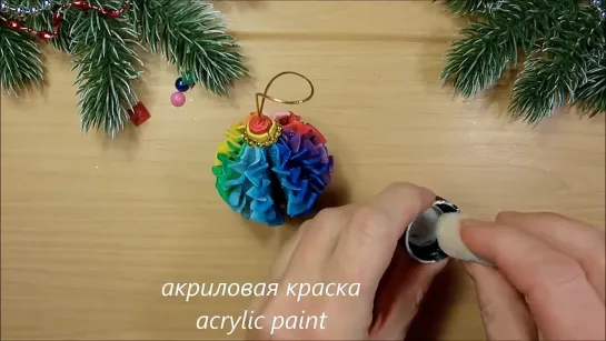 5 ИДЕЙ КРАСИВЫХ НОВОГОДНИХ ШАРИКОВ своими руками 🎄 5 DIY Christmas ornaments