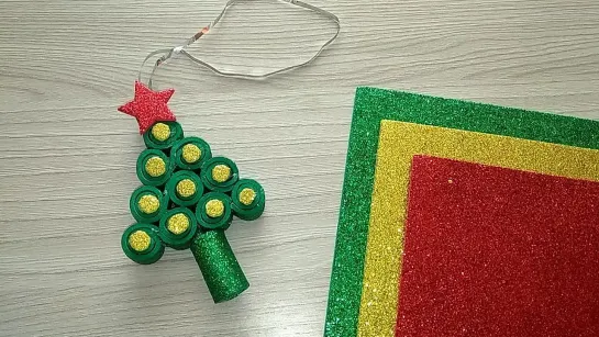 Елка из фоамирана своими руками _ Поделки из фоамирана_ Christmas Ornament _ Foamiran _ Decor