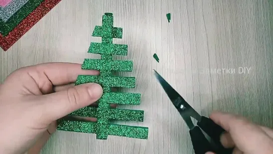 4 IDEAS🌲EVA Foam Christmas TREE_Christmas ornament Tutorial_Christmas decor_Glitter foam sheet craft