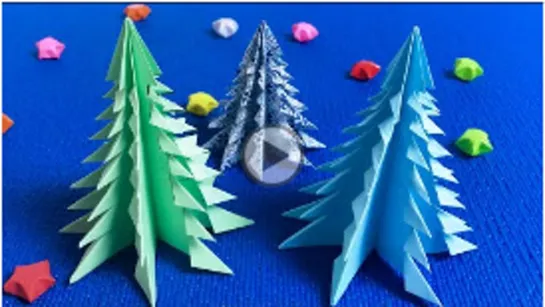 ЁЛКА из бумаги своими руками . Новогодние поделки _ DIY paper Сhristmas tree _ Сhristmas crafts