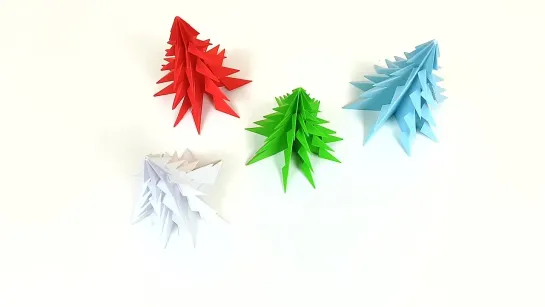 🎄 DIY Объемная Елка из Бумаги своими руками 3D Paper Christmas Tree Árbol de Navidad de papel