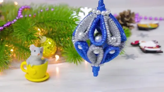 НОВОГОДНИЕ ИГРУШКИ из ФОАМИРАНА своими руками 🎄 Glitter Foam Ornaments 🎄