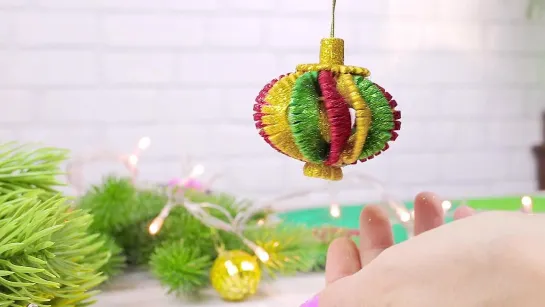 Новогодние Ёлочные Игрушки из фоамирана своими руками 🎄 Christmas Ornaments