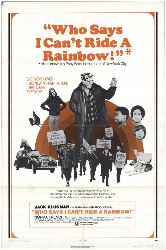 Кто говорит, что я не могу прокатиться на радуге? / Who Says I Can't Ride a Rainbow! (1971) драма дети в кино