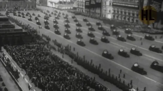 1 мая 1936 года. Военный парад и демонстрация в Москве.