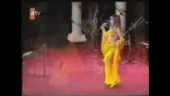 Vintage belly dance video of Turkish TV- blonde