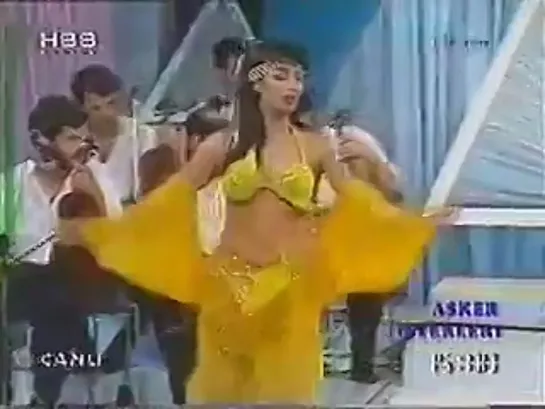 Vintage belly dance of Turkish TV- Pervin Tekgül