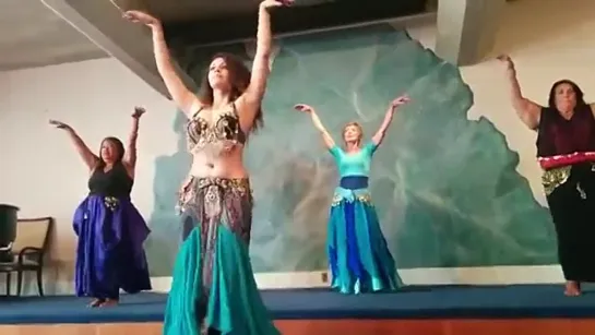 Student Belly dance performance