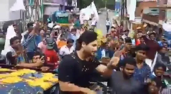 Allu Arjun in Kakinada