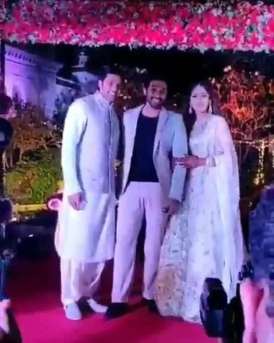 Allu Arjun at Arya & sayyeshaa Sangeeth ceremony