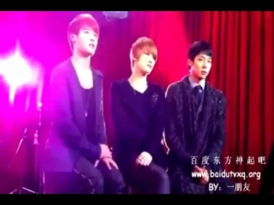 [FANCAM] JYJ - 101113 Secret Show Recording