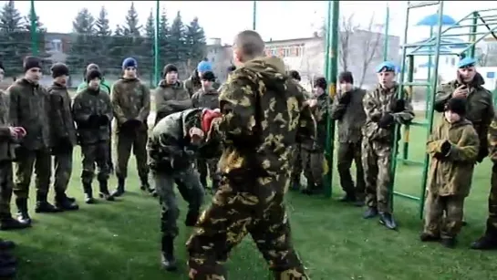 Сдача нормативов ВДВ  на право ношения голубого берета