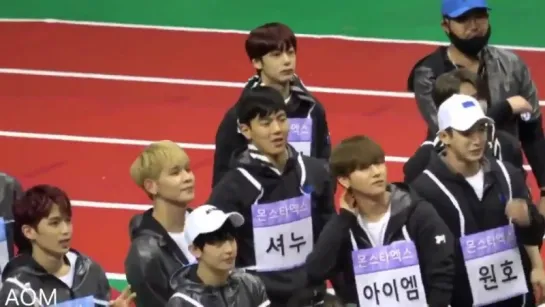 [VK][180115] MONSTA X fancam @ Idol Star Athletics Championships 2018