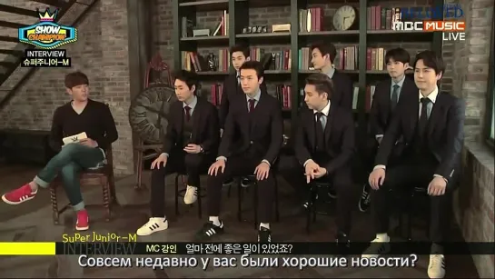 Super Junior - Swing, MBC Show! Champion 09.04.2014 (рус.саб)