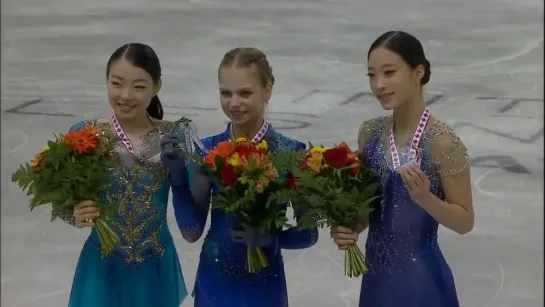 LADIES MEDAL CEREMONY 2019 SKATE CANADA