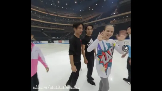 Александра Трусова - Тренировка перед «Carnival On Ice» с камеры 360