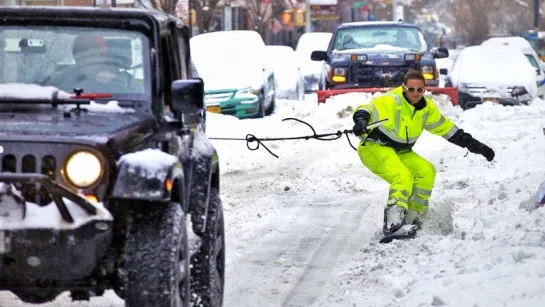 Snowboarding New York City