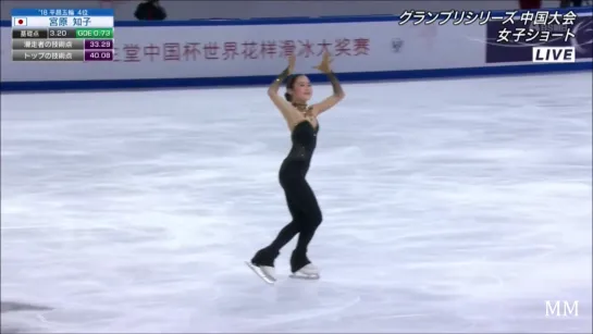 宮原知子(Satoko MIYAHARA) 2019 Cup of China SP