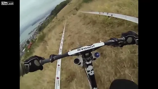 Crazy downhill in Lyttelton, New Zealand