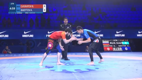 final 77kg Gasratov vs Bakytov UwwWorld2019