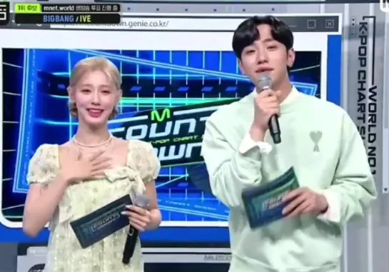 220414 Miyeon and Yoonsu @ M!Countdown MC