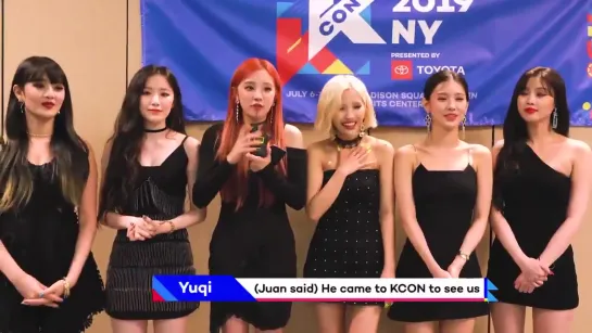 190728 (G)I-DLE @ KCON messages