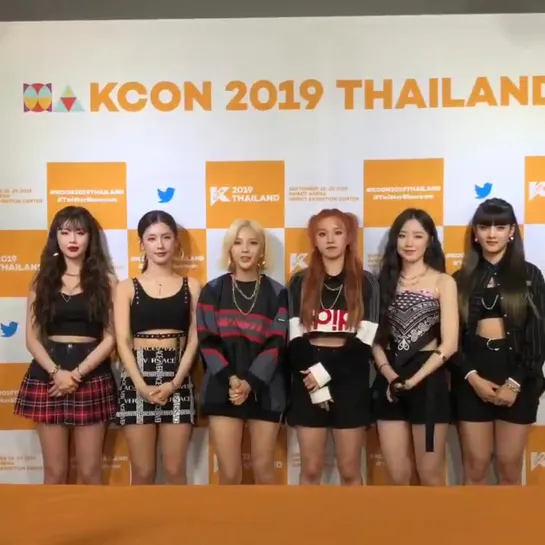 190718 (G)I-DLE - KCONThailand TwitterBlueroom @ Message