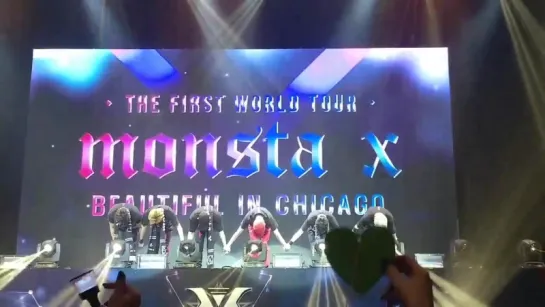 [VK][170712] MONSTA X Fancam ending @ 'THE 1ST WORLD TOUR' Beautiful in Chicago