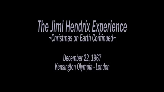 London, Olympia, Christmas On Earth Continued, 22-12-1967