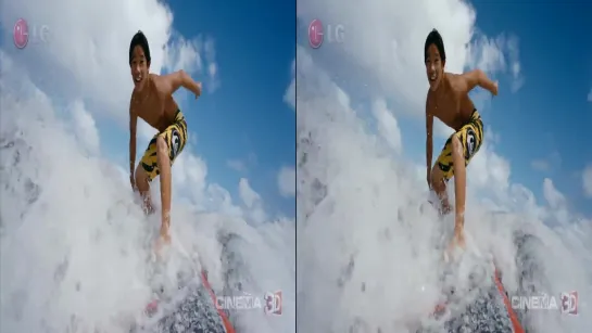 LG 3D DEMO - Ultimate Wave In Tahiti