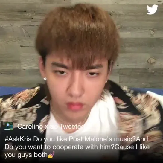 [TWITTER] 181013 #AskKris Live Chat on Twitter @ Wu Yi Fan