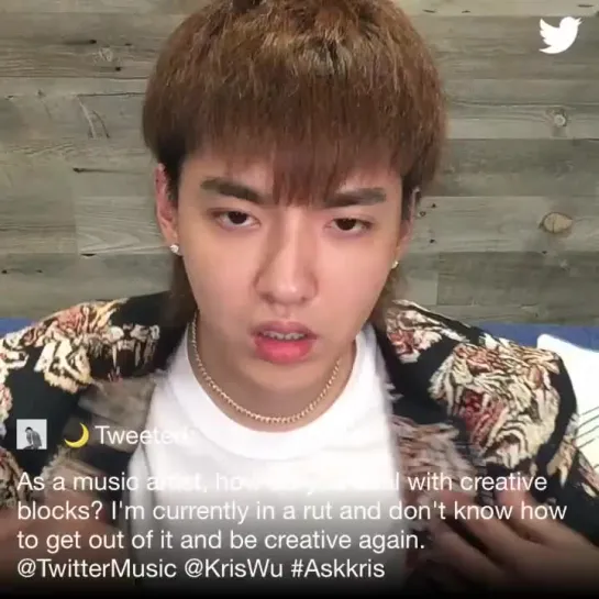 [TWITTER] 181013 #AskKris Live Chat on Twitter @ Wu Yi Fan