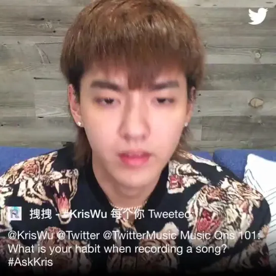 [TWITTER] 181013 #AskKris Live Chat on Twitter @ Wu Yi Fan