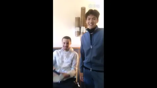 [SNS] 170218 Kris Wu and Stephen Curry Talk @ Wu Yi Fan