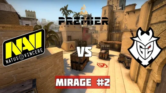 ПРОИГРАВШИЙ ПОКИДАЕТ ТУРНИР. NAVI vs G2. MAP-2 MIRAGE. BLAST PREMIER GLOBAL FINAL 2020