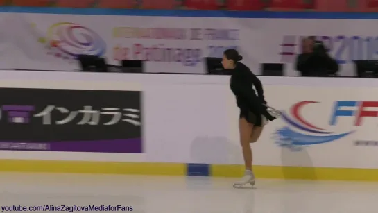 Alina Zagitova GP France 2019 SP FULL Practice HQ!