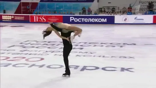 Ice dance. Free dance. 2020 Russian Figure Skating Championships-Танцы на льду. _HD