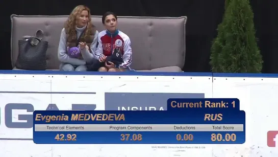 Evgenia Medvedeva - Ondrej Nepela 2017, SP (Scores - 80.00)