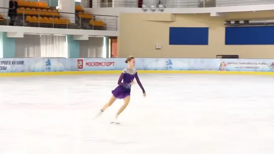 Майя Хромых, ПП (Maja Khromykh, FS) Первенство Москвы старшего возраста 2019