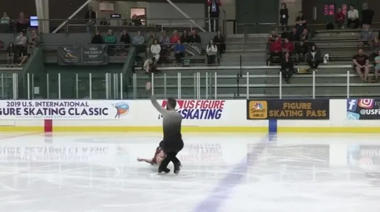 Ashley CAIN GRIBBLE  Timothy LEDUC USA SP 2019 US International Skating Classic