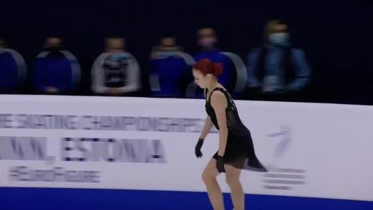 Alexandra Trusova (RUS) _ Women FS _ ISU European FS Championships 2022 _ Tallinn _ #EuroFigure