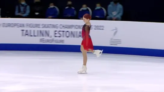 Alexandra Trusova (RUS) _ Women SP _ ISU European FS Championships 2022 _ Tallinn _ #EuroFigure