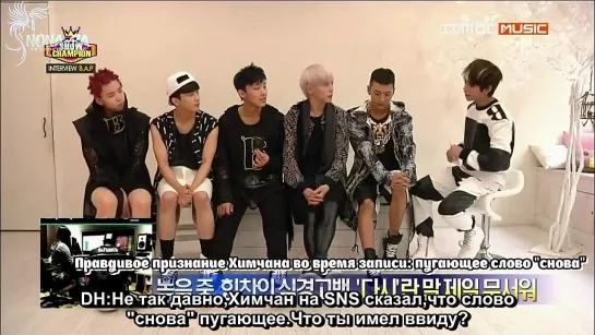 [RUS SUB]B.A.P - Interview   BADMAN @ Show Champion 130814